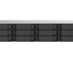 QNAP TS-1273AU-RP-8G 12-bay rackmount NAS, AMD Ryzenâ„¢ Embedded V1500B quad-core 2.2 GHz processor, 8GB DDR4