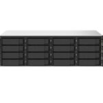 QNAP TS-1673AU-RP-16G 16-bay rackmount NAS, AMD Ryzenâ„¢ Embedded V1500B quad-core 2.2 GHz processor, 16GB