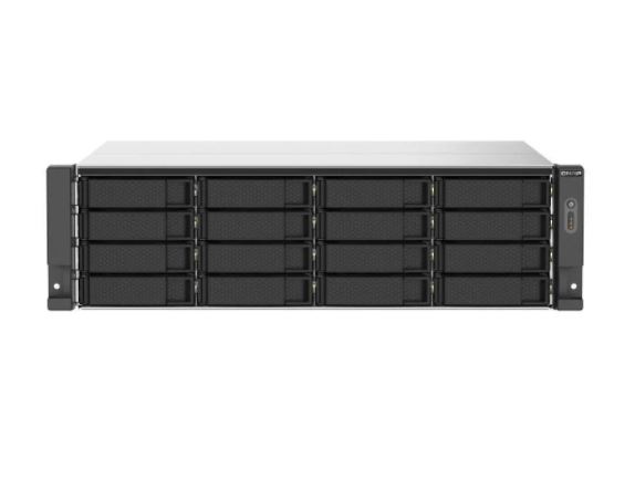 QN17375 QNAP TS-1673AU-RP-16G 16-bay rackmount NAS, AMD Ryzenâ„¢ Embedded V1500B quad-core 2.2 GHz processor, 16GB