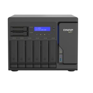 QNAP TS-h886-D1602-8G, 8-Bay QuTS hero NAS, built-in 2 M.2 NVMe Gen3 x4 port, SATA 6G, Xeon D-1602 2.5GHz,
