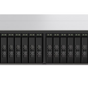 QNAP TS-h2490FU-7232P-64G,24-Bay all-flash NAS, NVMe Gen3 x4, AMD EPYC 7232P 3.1GHz, 64GB RAM, 2 x 2.5GbE