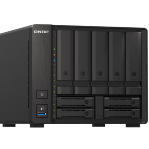 QNAP TS-h973AX-8G,9-bay NAS, AMD Ryzen V1500B 4C 8T 2.2GHz, 8GB DDR4 SODIMM, 5 x 2.5"/3.5" SATA 6Gbps + 2 x