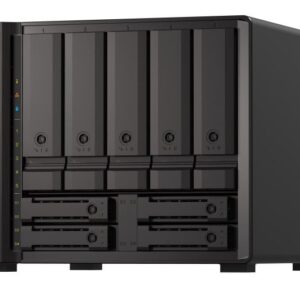QNAP TS-h973AX-32G,9-bay NAS, AMD Ryzen V1500B 4C 8T 2.2GHz, 32GB DDR4 SODIMM, 5 x 2.5"/3.5" SATA 6Gbps + 2 x