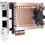QNAP QM2 series QM2-2P2G2T, 2 x PCIe 2280 M.2 SSD slots, PCIe Gen3 x 4 , 2 x Intel I225LM 2.5GbE NBASE-T port