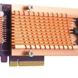 QNAP DUAL M.2 22110/2280 PCIE (Gen3 x 4) NVME SSD EXPANSION CARD. PCIe and Lanes: PCIe Gen3 x 8. Low-profile
