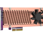 QNAP Dual M.2 PCIe SSD expansion card; supports up to two M.2 2280/22110 formfactor M.2 PCIe (Gen3 x4) SSDs;
