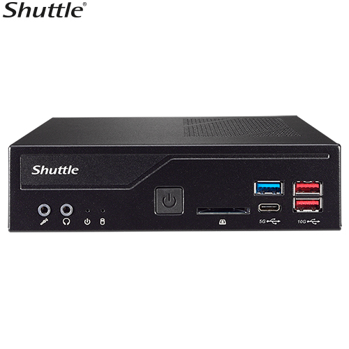SYS-DH670 Shuttle DH670 Slim Mini PC 1L Barebone-Support Intel 12th Gen, 2x DDR4, 2.5′ HDD/SSD bay, 2xLAN, 2x RS232(RS422/485), 2xHDMI, 2xDP, 120W