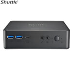 Shuttle NC40U Slim Mini PC, 1L Barebone – Celeron 7305, HDMI, DP, VGA, RJ45, LAN, 2xDDR4, 2.5′ HDD/SSD, VESA mount