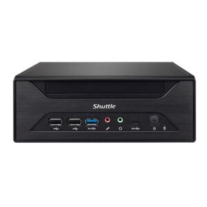Shuttle XH610 XPC Intel 14th/13th/12th Gen LGA1700 socket, 3L, H610, 2x LAN, 2x COM, HDMI, DP, VGA, 3x 2.5′ HDD/SSD, 120W
