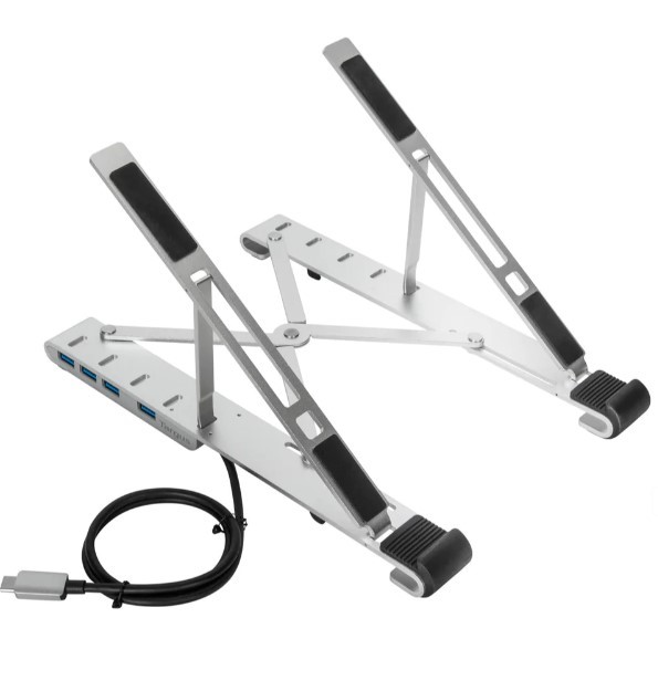 TA65107 Targus AWU100205GL Portable Stand & Usb-A Hub, 5 HEIGHT ADJUSTABLE FOLDING STAND, 4X USB-A(3.2 Gen 1) ports.