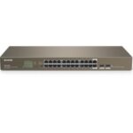 TENDA (TEG1024F) 24-Port Gigabit Unmanaged Switch with 2 SFP Slots
