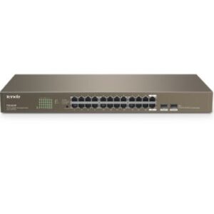TENDA (TEG1024F) 24-Port Gigabit Unmanaged Switch with 2 SFP Slots