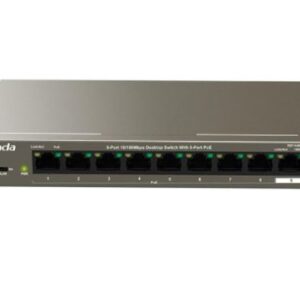 TENDA (TEF1109P-8-102W) 9-Port Fast Unmanaged Switch With 8-Port PoE+