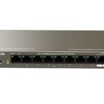 TENDA (TEF1110P-8-102W) 8-Port 10/100Mbps + 2 Gigabit Desktop Switch With 8-Port PoE+