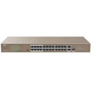 TENDA (TEF1126P-24-250W)26-port FE switch with 24-port PoE+