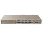 TENDA (TEG1126P-24-410W) 24GE + 2SFP Ethernet Switch With 24-Port PoE+