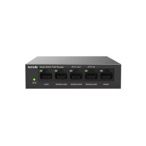 Tenda (G0-5G-PoE) 5-Port Gigabit Ethernet PoE Router with A/C