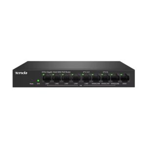 Tenda (G0-8G-PoE)9-Port Gigabit Ethernet PoE Router with A/C