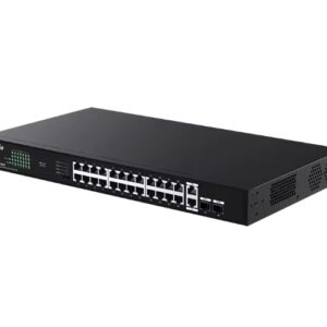 Tenda ( TEG1128P-24-250W ) 26GE+2SFP Ethernet Switch With 24-Port PoE+