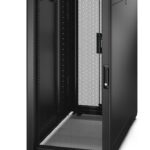 APC Easy Rack, 24U, Black, With Roof, Castors, Feet, 4 Brackets, and Side Panels, No Bottom, 1198H x 600W x 1000D mm