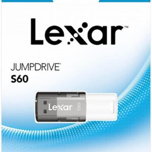 Lexar [NR MODEL] Lexar S60 128GB JumpDrive® USB 2.0 Flash Drive provides stylish, high-capacity portable storage, allowing you to easily transfer, store