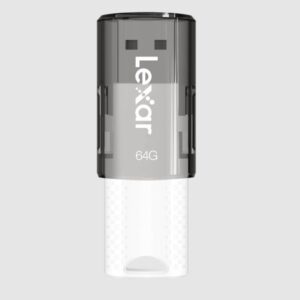Lexar [NR MODEL] Lexar S60 64GB JumpDrive® USB 2.0 Flash Drive provides stylish, high-capacity portable storage, allowing you to easily transfer, store