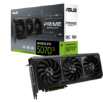 ASUS nVidia GeForce PRIME-RTX5070TI-O16G RTX 5070TI 16GB GDDR7 2527MHz Boost Clock 28 Gbps 256-bit Digital Max Resolution 7680 x 4320