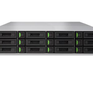 QSAN XCubeDAS XD5312S01 2U12, Single-Upgradable DAS system, 5-ported 12Gb SAS3 ports, redundant power supply. Slide rail kit
