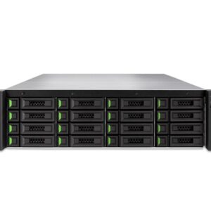 QSAN XCubeDAS XD5316S01 3U16, Single-Upgradable DAS system, 5-ported 12Gb SAS3 ports, redundant power supply. Slide rail kit