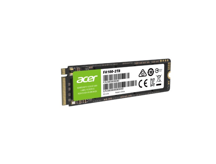BIW-FA100-2TB BIWIN ACER FA100-2TB SSD M.2 NVMe PCIe Gen 3*4 Read speed 3150MB/s Write Speed 2600MB/s BL.9BWWA.121 – 5 Year Warranty