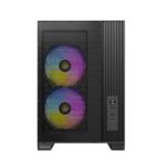 Antec Flux M – Black , Micro-ATX/ITX, F-LUX Airflow, TG, 6xPWM Fans, 360mm Rad, 405mm GPU, USB-C Gen2, 2Yr Wty