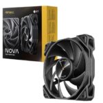 Antec Nova Black 120 PWM 3-Phase Speed Controller. Low Power, High Heat Dissipation, Low Noise Ultimate Fan – 1x Fan with controller