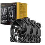 Antec Nova 120 PWM 3-Phase Speed Controller. Low Power, High Heat Dissipation, Low Noise Ultimate Fan – 3 Packs with controller
