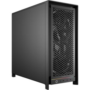 Corsair FRAME 5000D WORKSTATION Mid-Tower Case – Black, supports E-ATX, tempered glass, high airflow design, 420mm radiator, 450mm GPU support