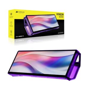 Corsair XENEON EDGE 14.5′ LCD Touchscreen – Atomic Purple, 2560×720@60Hz, HDMI/USB-C, 5-p touch, magnetic mount, detachable stand, vertical/horizontal