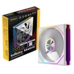 Antec IM 120 ARGB – White – 120mm PWM Fan, 800–1800RPM, 46.43CFM, 1.69mmAq, Hydraulic Bearing, ARGB