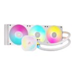 CORSAIR iCUE LINK TITAN II 360 RX RGB – White, 360mm AIO, FlowDrive Gen 2, RX II Fan, RGB, Copper Coldplate, AM5/AM4, LGA1851/1700