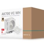 DeepCool AK700 VC WH Vapor Chamber Air Cooler, 7 Heat Pipes, 4-pin PWM, Intel LGA1851/1700/1200/115x, AMD AM5/AM4