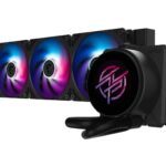 MSI MPG CORELIQUID P22 360 Black, 360mm AIO, 2.1′ IPS LCD, 540×540, 3x120mm ARGB Fans, 2000RPM, 62.6CFM, LGA1700/1851, AM4/AM5