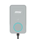 MSI Eco Life Max(OCPP) 22kW-Gray, 3-phase 380-415V, 32A, WiFi, OCPP2.0.1, IP65, LED circle, solar ready, app, RFID opt, LAN opt, tethered/socket, 2yr