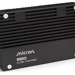 Micron 9550 Pro 7.68TB Gen5 NVMe Enterprise SSD U.2 14,00/10,000 MB/s R/W 3300K/380K IOPS 58,300TBW 1DWPD 2Mhrs MTBF Server Data Centre 5yrs