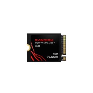SANDISK Optimus GX 7100M NVMe™ SSD – 1TB, M.2 2230, Read 7,250MB/s Write 6,900MB/s, 5 Yr Warranty