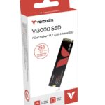 Verbatim Vi3000 256GB M.2 PCIe Gen 3 NVMe Internal SSD. Up to 3,100MB/s read and 1,300MB/s write. Up to 6x faster than a SATA SSD. Ideal for gaming.