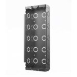 Fanvil EX103 flush-mount accessory for i66 and i67 door phones, comprising a frame panel and brick box for secure recessed wall installation