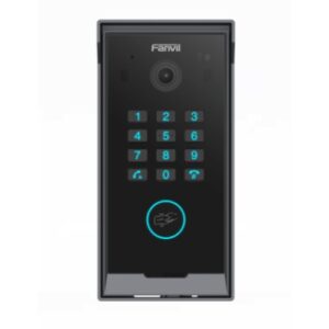 Fanvil i60K Video Door Phone 2MP 1080p HD camera, digital WDR, backlit call button, IP65 protection w/ BLE, keypad, mobile app, and card access