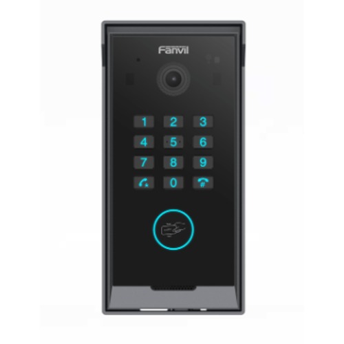 IPF-I60K Fanvil i60K Video Door Phone 2MP 1080p HD camera, digital WDR, backlit call button, IP65 protection w/ BLE, keypad, mobile app, and card access