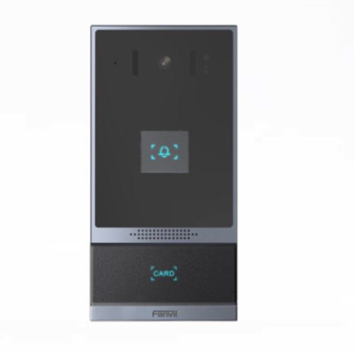 IPF-I62-2 Fanvil i62 2-Wire SIP door phone w/ single call button, 2.5W speaker, NFC access, 3DI/2DO,IP66/IK07 protection,TF card support, and wall or flush moun