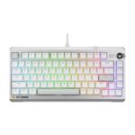 ASUS TUF Gaming K4 Magnetic – White, magnetic switches, 8000Hz polling, 0.1–3.3mm actuation, RGB, hot-swappable, PBT keycaps, USB-C