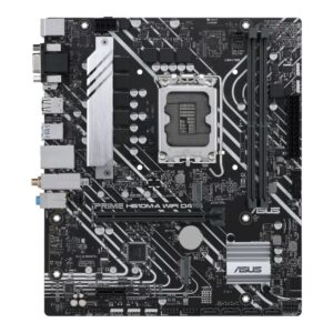 ASUS PRIME H610M-A WIFI D4-CSM mATX-Motherboard, LGA1700, DDR4 64GB, PCIe 4.0, 2× M.2, Wi-Fi 5, 1GbE