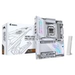 Gigabyte X870E A PRO X3D ICE: AM5, DDR5 256GB, ALC1220, 5GbE LAN, Q-Flash, Smart Backup, GCC, ATX, Win11, Ryzen 7000–9000